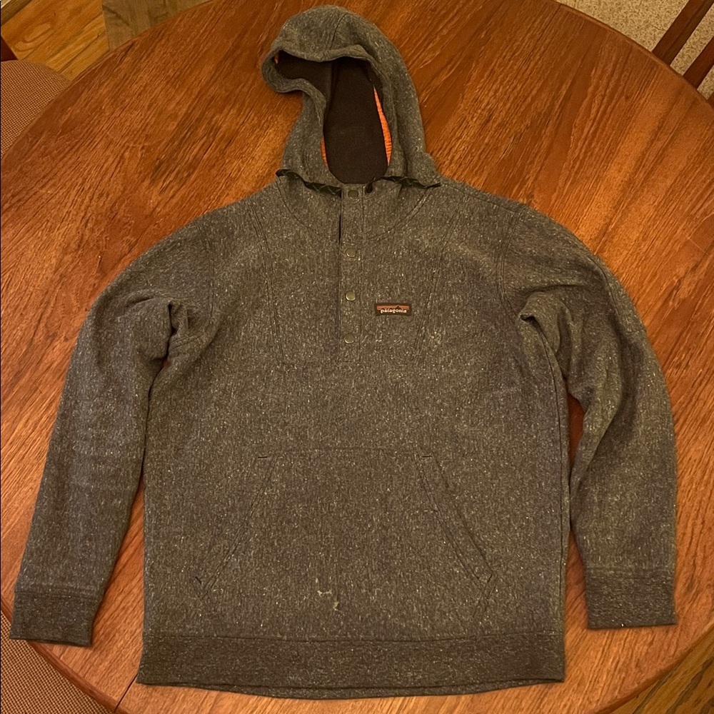 Patagonia Men’s Work Hoody Sweatshirt Size Medium Black/Gray